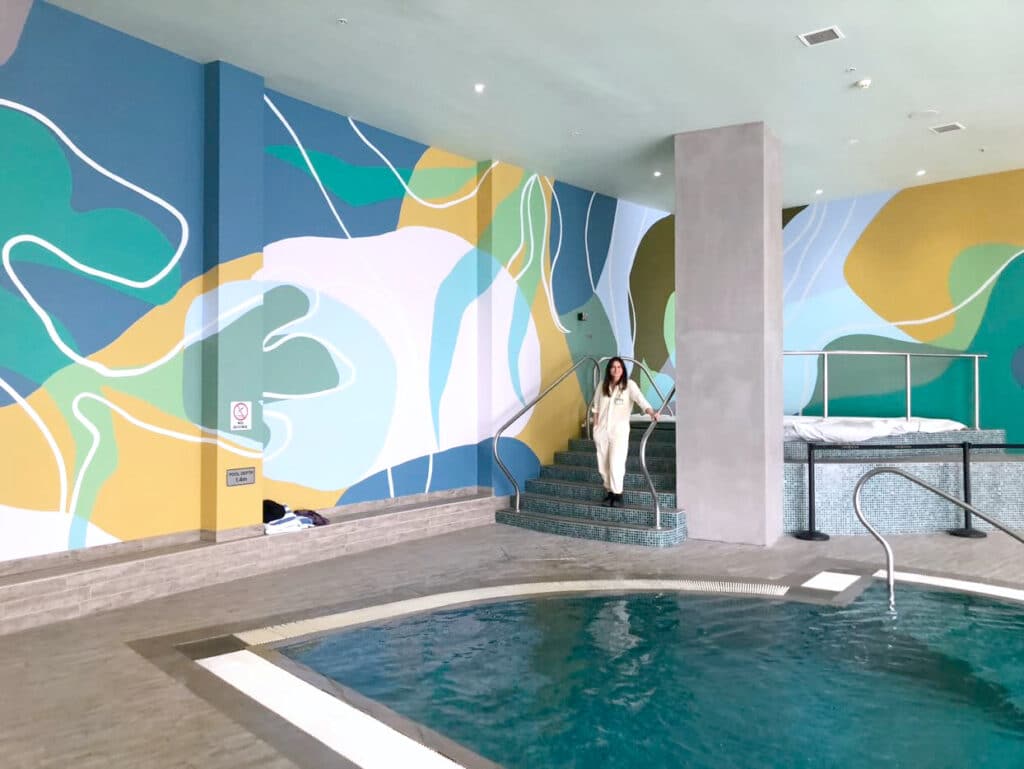 Amber Hearn - mural - Turbine Health Club, The Star Sydney