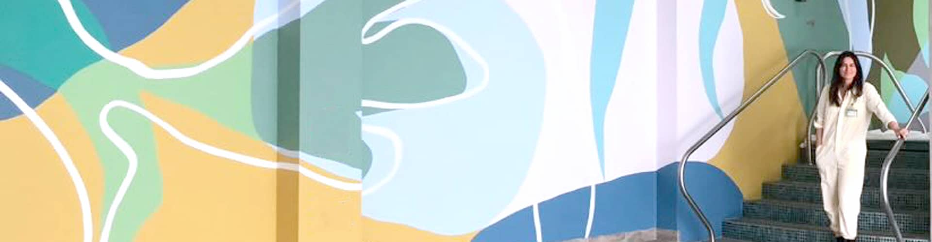 Amber Hearn - mural - Turbine Health Club, The Star Sydney