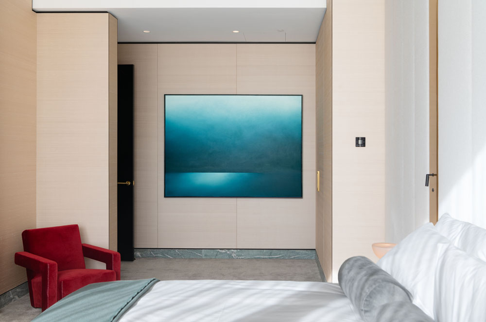 The Star Sydney - hotel bedroom - Theresa Hunt seascape painting